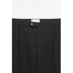 MFPEN BLACK TROPICAL WOOL SERVICE TROUSERS
